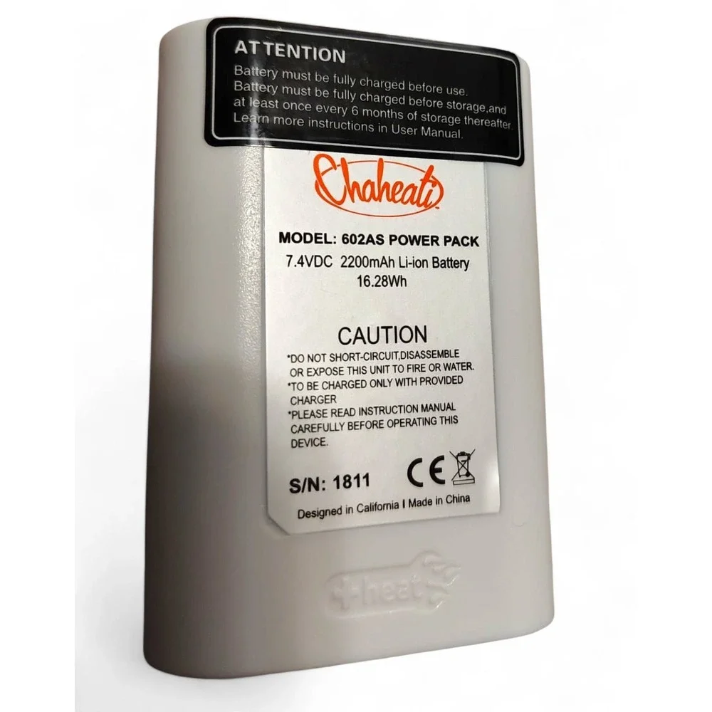 Chaheati 602AS Power Pack 7.4V 2200mAh Li-ion Battery for Heated Chairs & Seats